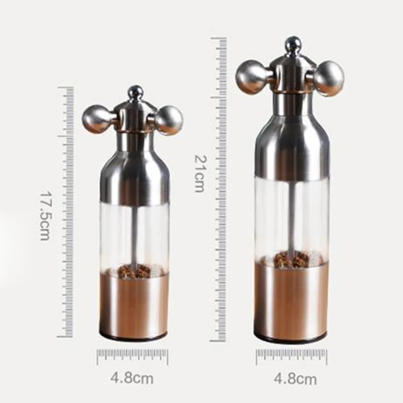 1 шт. ручная мельница для соли и перца из нержавеющей стали|manual salt pepper|pepper millsalt pepper