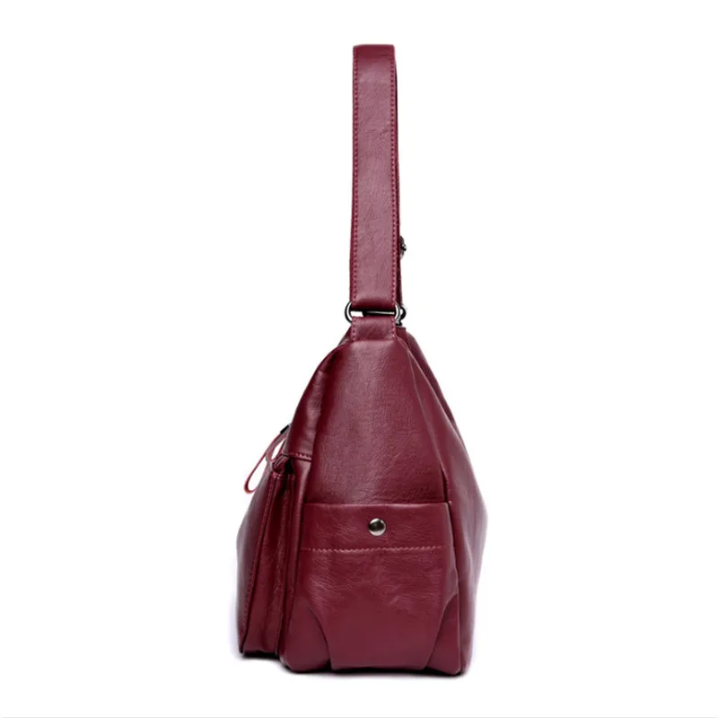 New woman bag soft leather single shoulder skew satchel large capacity handbag. | Багаж и сумки