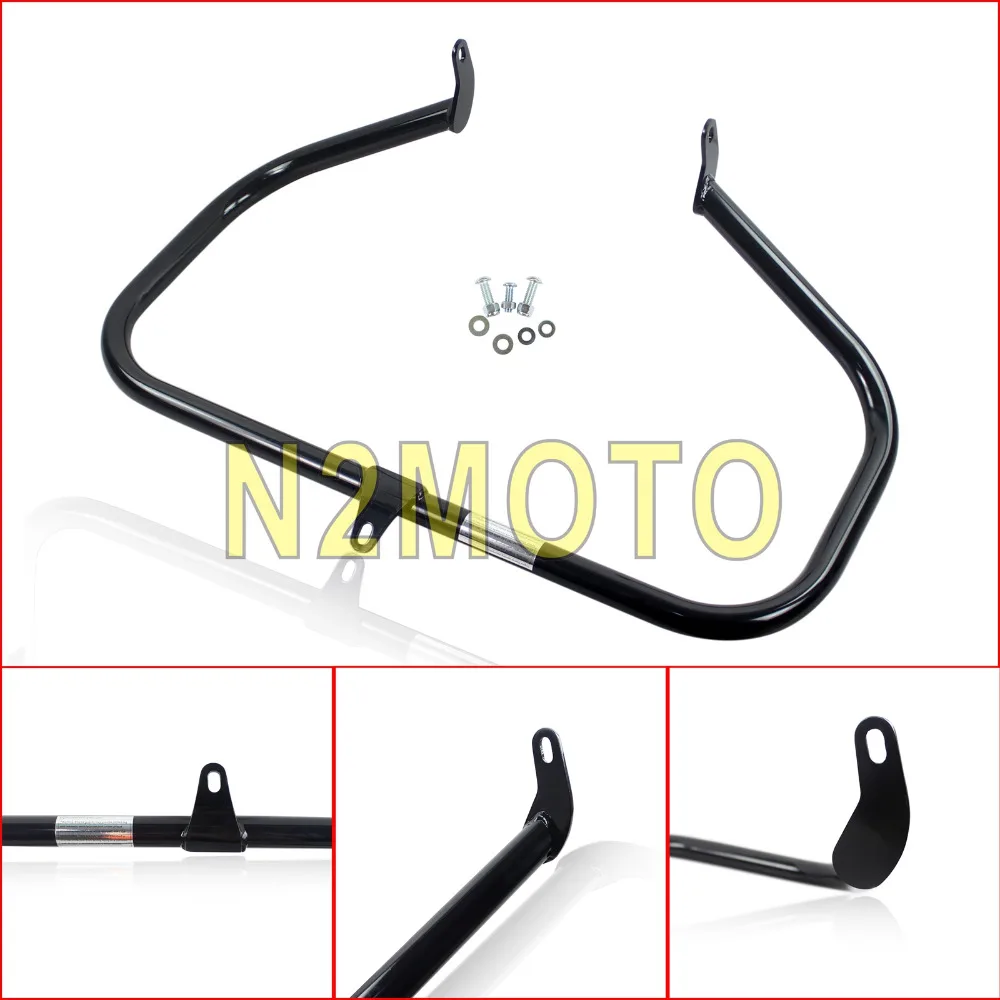 Motorcycle Black Engine Guard Crash Bar Protector Bumper Protection for Harley Softail FL 1986-1999