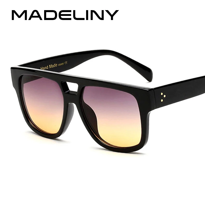 Женские квадратные солнцезащитные очки MADELINY брендовые дизайнерские в оправе с