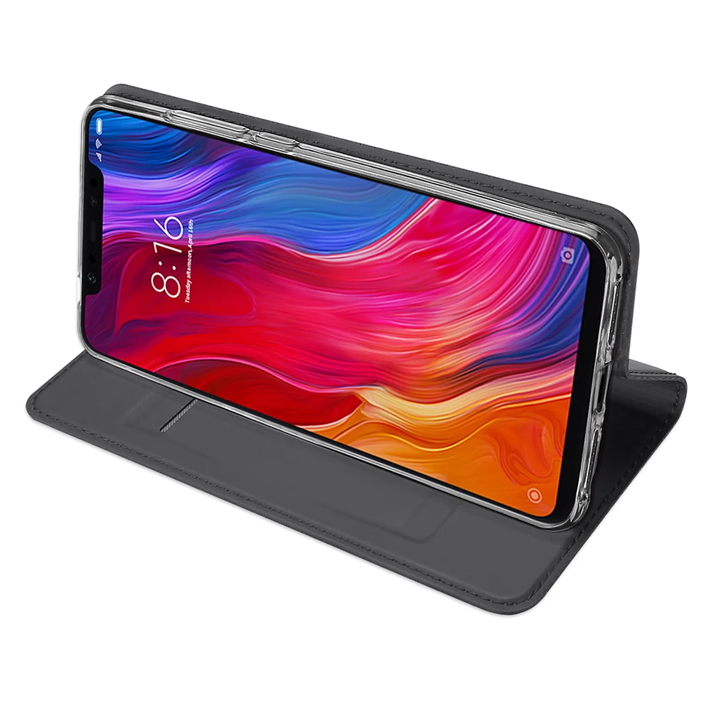 DUX DUCIS Xiaomi Mi 8 Case Luxury Leather Flip for SE Coque Wallet Cover Xiomi Mi8 Funda Original | Мобильные телефоны и