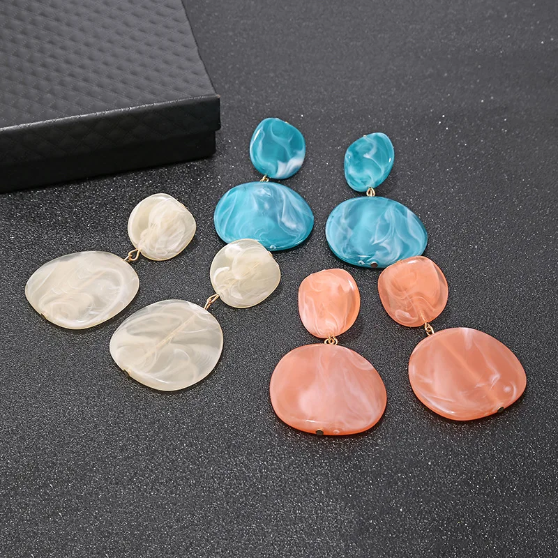 2018 новые модные женские туфли Jewelry Для женщин серьги Однотонная одежда уксусной