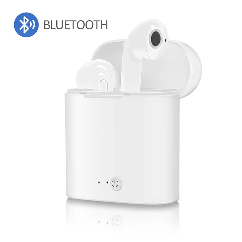 TWS i7s Спортивная Bluetooth гарнитура с стерео беспроводным микрофоном беспроводная