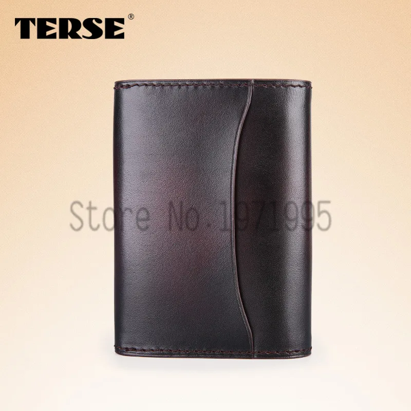 Terse_fashion мужской бумажник карточки 3 цвета натуральная кожа держателя карты