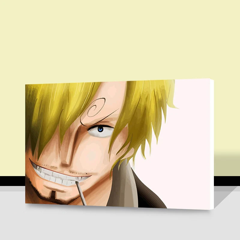 DIY oil painting One Piece digital paint by numbers Tony Chopper diy Roronoa Zoro Nami | Дом и сад
