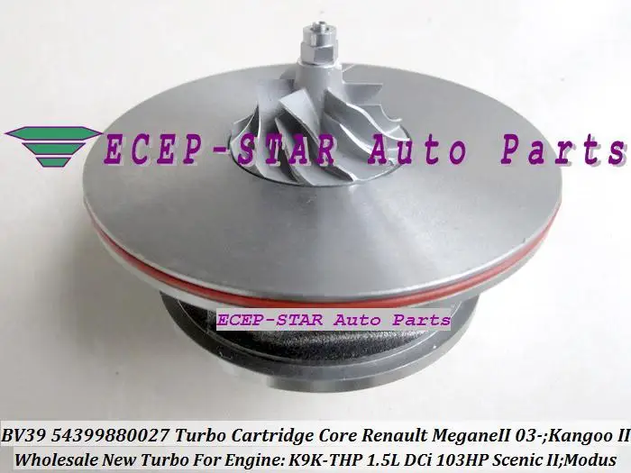 Турбо CHRA картридж Core BV39 54399880027 54399700027 Турбокомпрессор для Renault Megane II 03 Kangoo Scenic 2 Modus