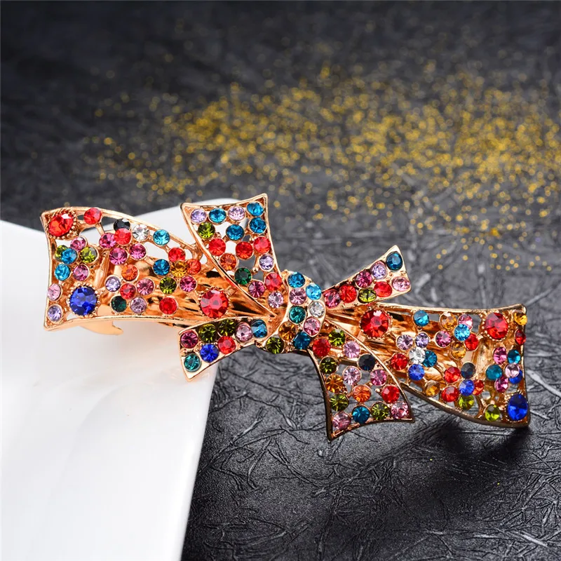 WWLB 2019 Модные Синие стразы бабочки заколки для женщин и девочек волос модные