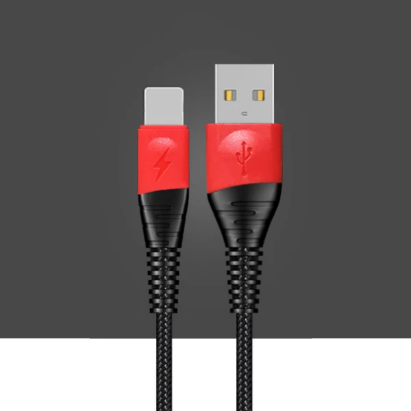 Black Прочный нейлоновый usb-кабель ACCEZZ для iPhone X XS MAX XR 8 7 6S 5 Plus, кабель для зарядки и передачи данных 2 м для Apple, длинный зарядный кабель - Цвет: Black