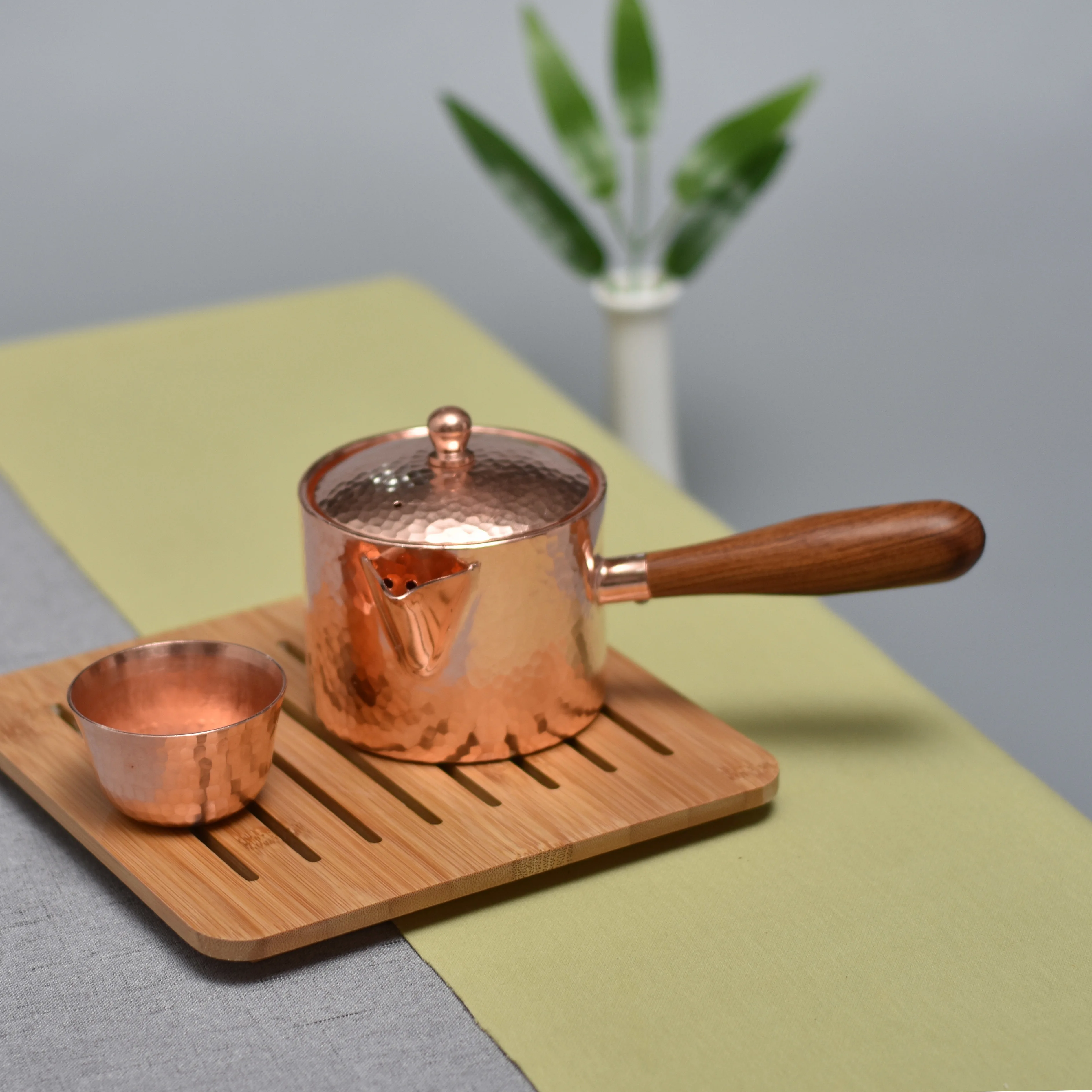 Чистый медный котел ручной работы кунг фу заварочный чайник teaware китайский