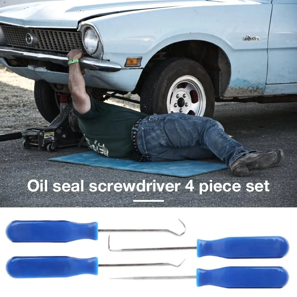 Oil Seal Screwdriver 4 Piece Set Group Pull Hook Pick Tire Stone Cleaning Toner Cartridge Plus Powder Tool Car Repair Parts | Автомобили и