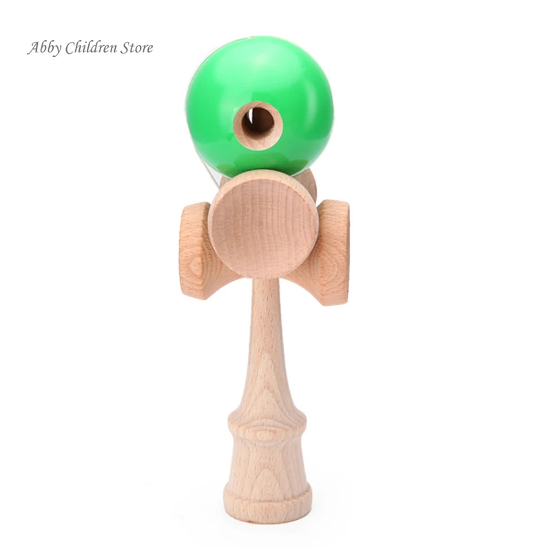 Abbyfrank 5 отверстий чашек деревянный Kendama традиционный игрушечный мяч игра PU краска