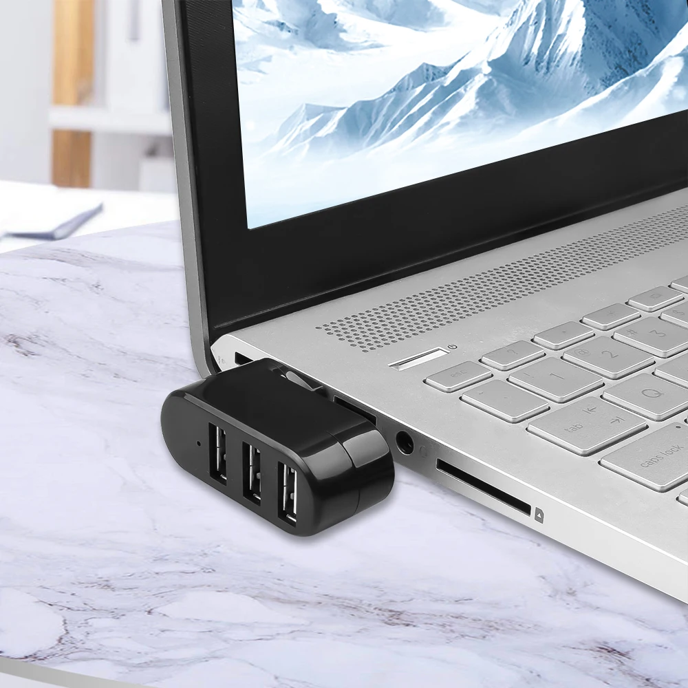 KEBIDU высокоскоростной 3 порта USB 2 0 концентратор Разветвитель Мини адаптер