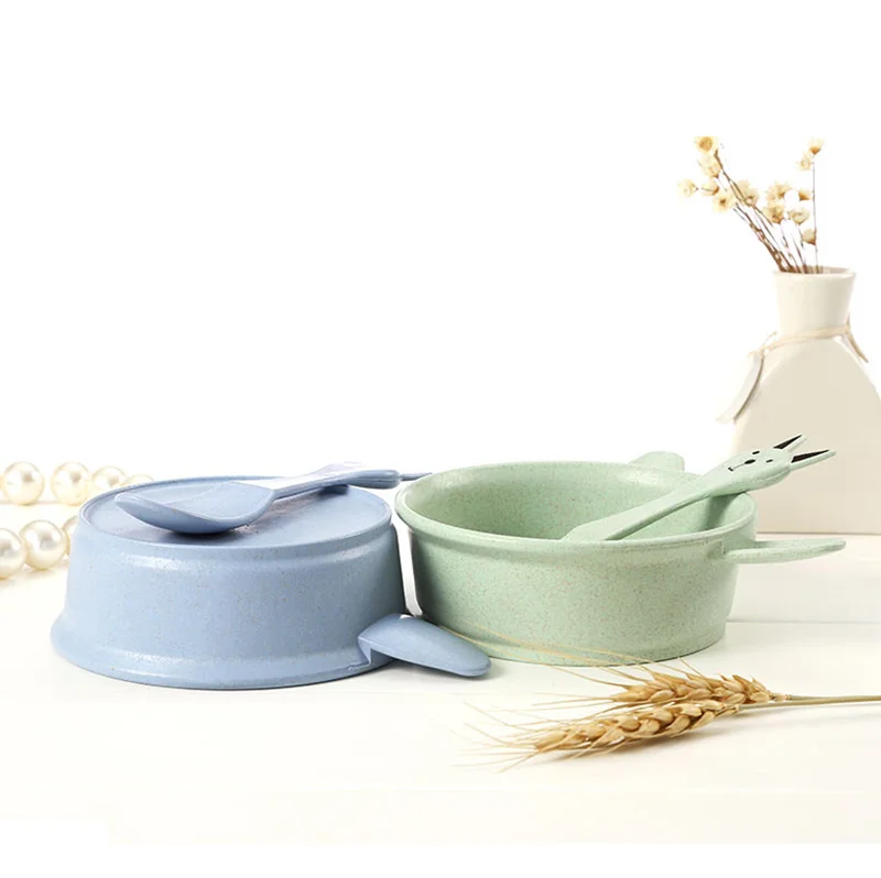 USEBER Мультяшные пластиковые обеденные тарелки кошачьи ушки рисовые блюда детский