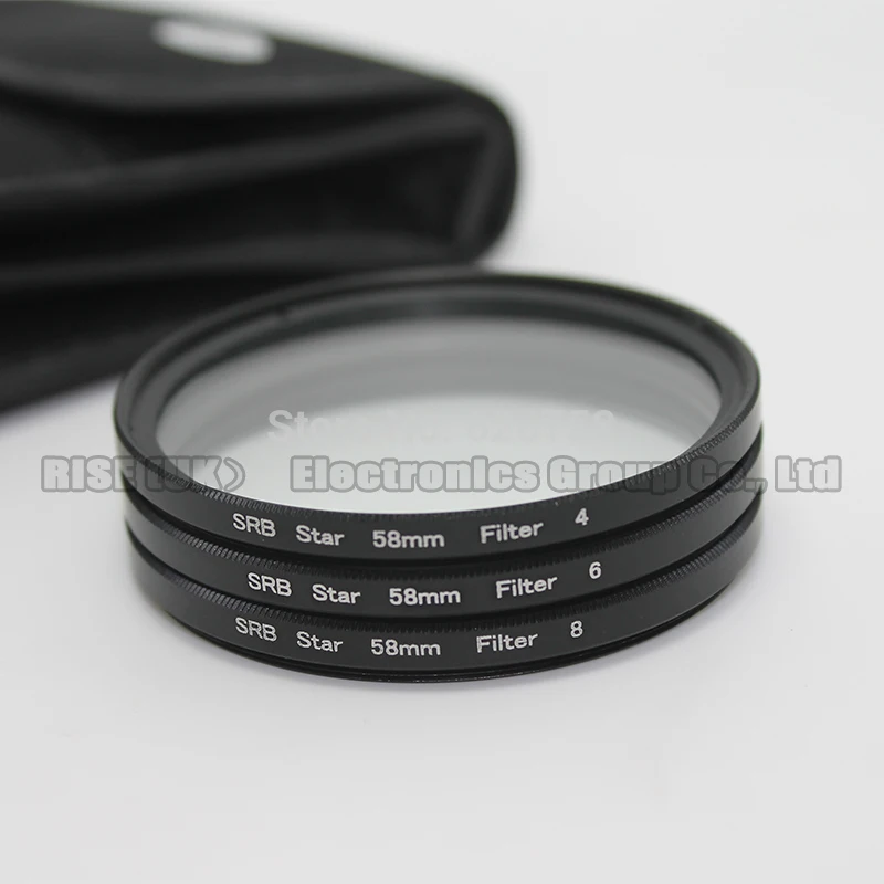 58 мм 4 6 8 точечный фильтр для объектива камеры Canon EF 18 55 50 85 мм|filter alum|kit beltkit supercharger |