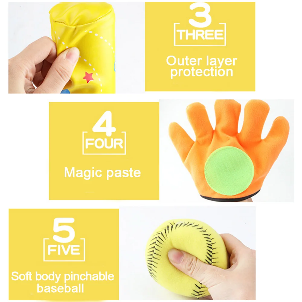 4 шт./компл. детские бейсбольные игрушки набор мягкая бейсбольная спортивная