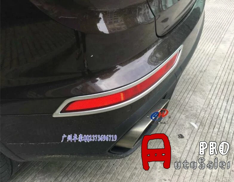 ABS хромированный матовый задний противотуманный светильник бампера верхняя