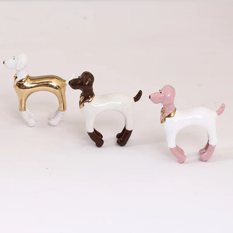 3 Цвет Прекрасный Щенок Партия Кольцо женская Регулируемая Животных