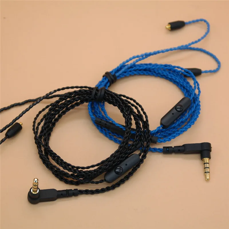 

DIY ie800 headphone cable Single crystal copper wires, 14 core X4 high-end earphone cable