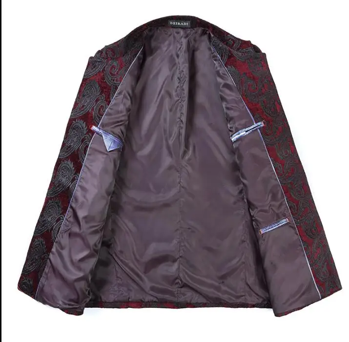 stand collar chinese tunic suits casual men blazers quinquagenarian male spring and autumn wedding tang suit mens style | Мужская одежда