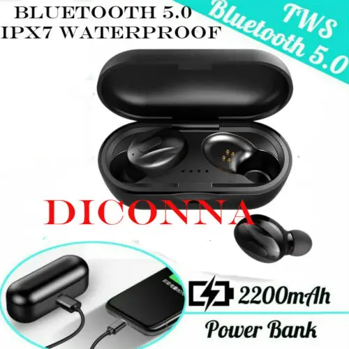 Bluetooth 5 0 гарнитура TWS беспроводные наушники Близнецы 5D стерео наушники|Наушники и