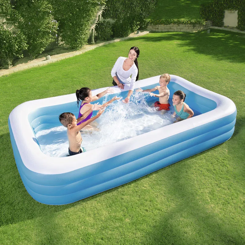 Bestway 305*183*56 см надувной детский Морской Дайвинг Piscina Piscine Gonflable с насосом|Бассейн и