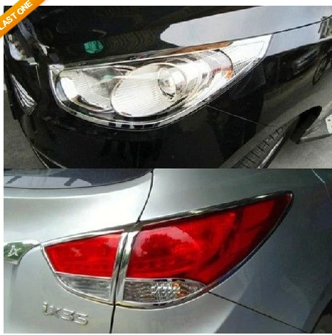 Хромированная задняя фара + передняя для hyundai ix35 Tucson 2010 +|trim cover|light trimtail light covers |