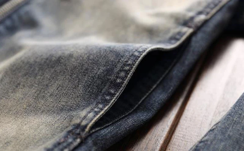 Ретро мода Slim Fit Мужские джинсы Автомобильная куртка пальто американский флаг лоскутное мужской костюм джинсовое пальто Верхняя одежда A192