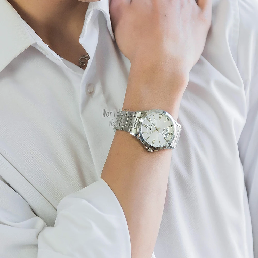 Casio часы Простые часы мужские топ-бренд роскошные повседневные платья кварцевые часы Водонепроницаемые Светящиеся мужские часы Спортивные военные часы relogio masculino reloj hombre erkek kol saati montre homme 1381