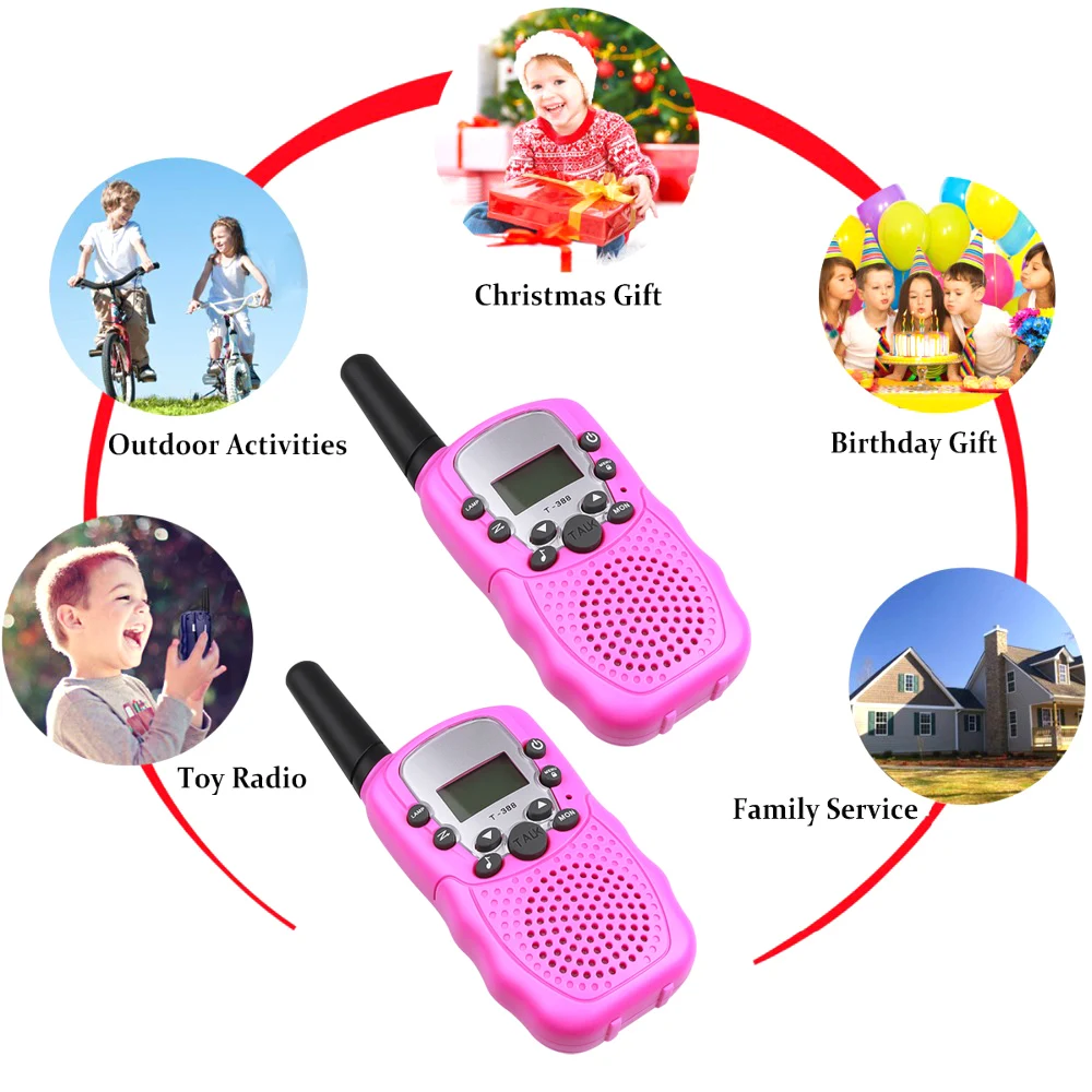 Миниатюрная рация Kebidumei 2 шт. детская радиостанция RT388 0 5 Вт PMR PMR446 FRS UHF портативный