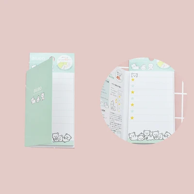 Милые животные кошка панда Липкие заметки Kawaii блокнот для заметок мультфильм планировщик сделать список блокнот школьные канцелярские принадлежности - Цвет: 02