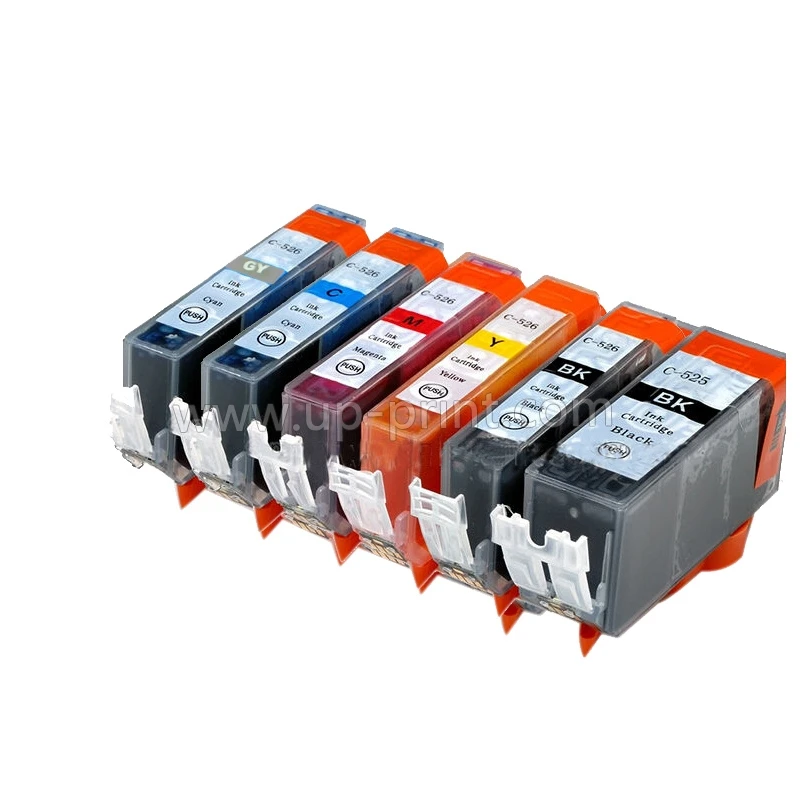 18pk PGI 525 BK CLI 526 C M Y GY совместимые чернильные картриджи для принтера canon PIXMA MG6150 MG6250