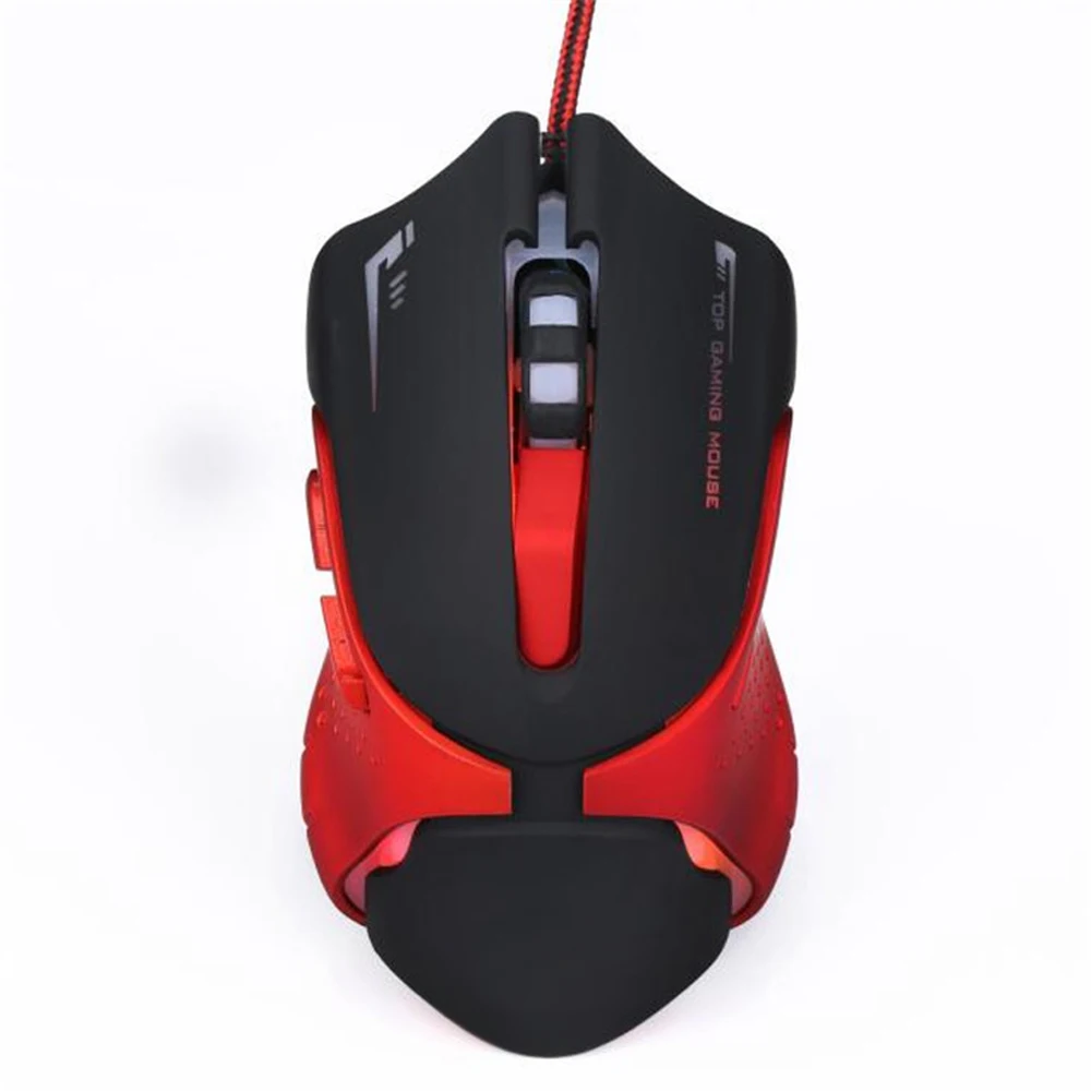 Горячая 6D светодиодный USB Проводная 3200 DPI профессиональная игровая мышь для
