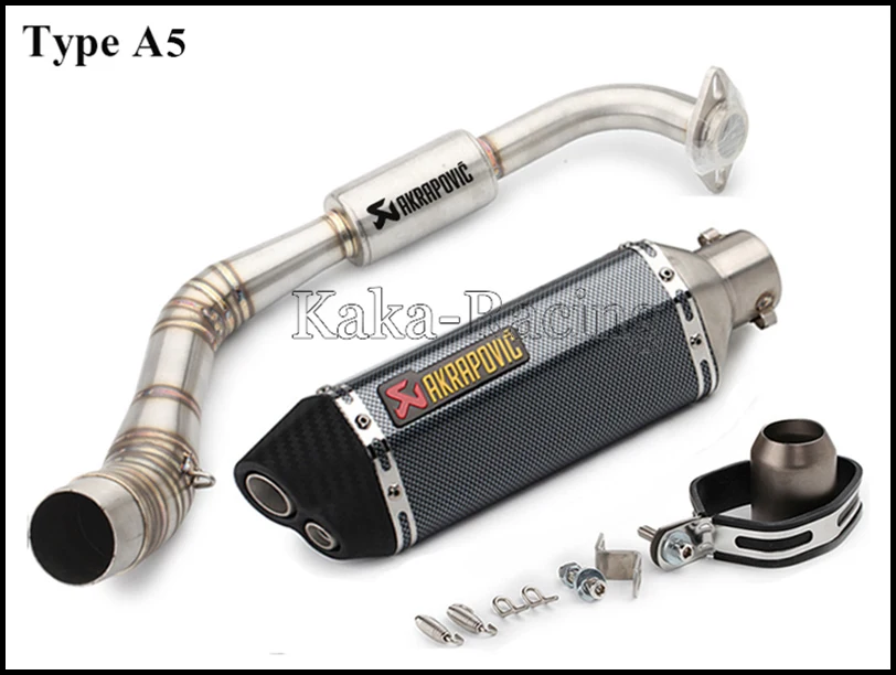 Для Yamaha NVX125 NVX155 NVX 155 125 Aerox155 мотоцикл выхлопной полной системы скольжения на трубы с Akrapovic выхлопной глушитель