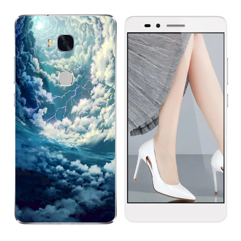 for Huawei Honor Play 5X / Hand Printing GR5 X5 KIW-TL00 KIW-TL00H Soft TPU Case |