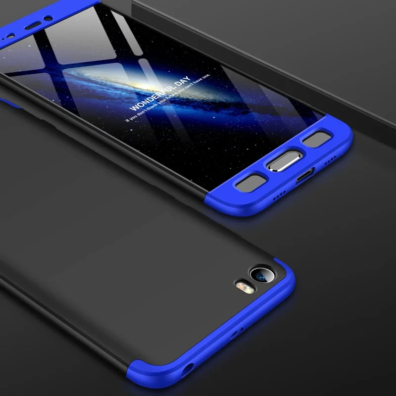 Blue Black Blue GKK чехол 3 в 1 для Xiaomi Redmi Go чехол 360 полная защита противоударный Матовый Жесткий чехол для Xiaomi Redmi Go чехол Coque - Цвет: Blue Black Blue