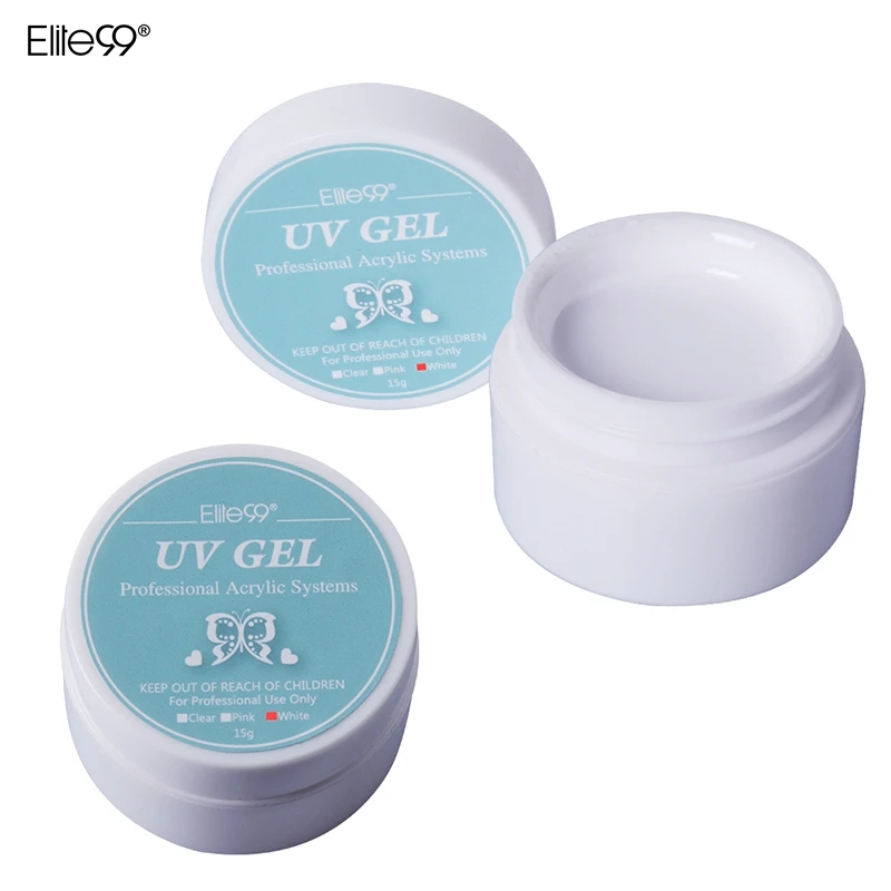 Elite99 15 г Белый Цвет УФ гель для ногтей отмачиваемый Гель лак отвержденная лампа