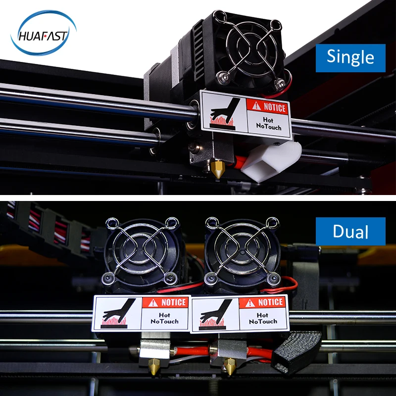 HUAFAST HS 322 двойной экструдер 3d принтеры большой печати Размеры для полностью