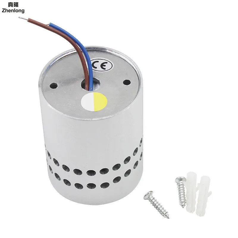 2018 цветной RGB настенный светильник с отверстиями по спирали для установки