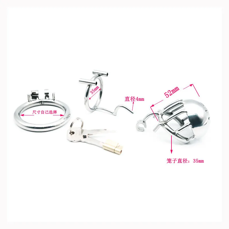 Последние Мужские пояс целомудрия 316L нержавеющая сталь пенис замок петух кольцо