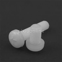 50pcslot yt432x nylon material m4 standard round head philips head cross bolts drop shipping france italy