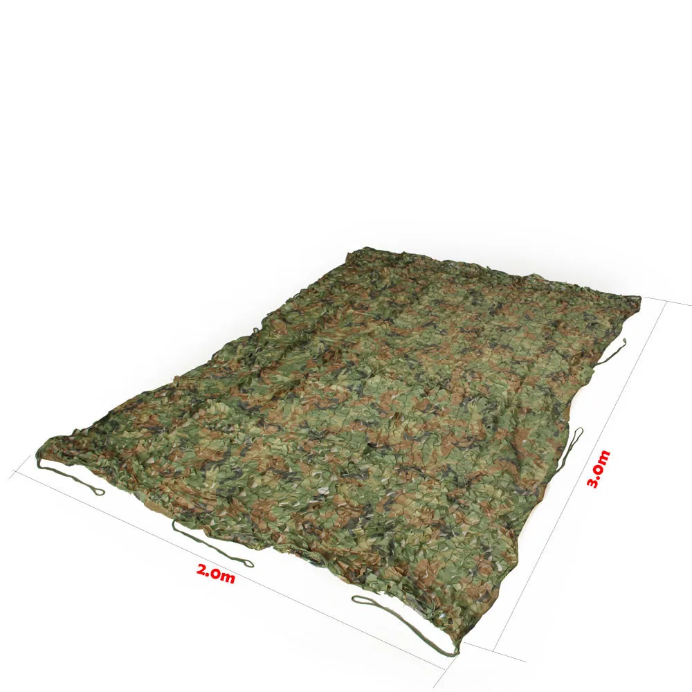 Горячая 2x3m лесная камуфляжная сеть toldo Camo сетка для кемпинга военное укрытие