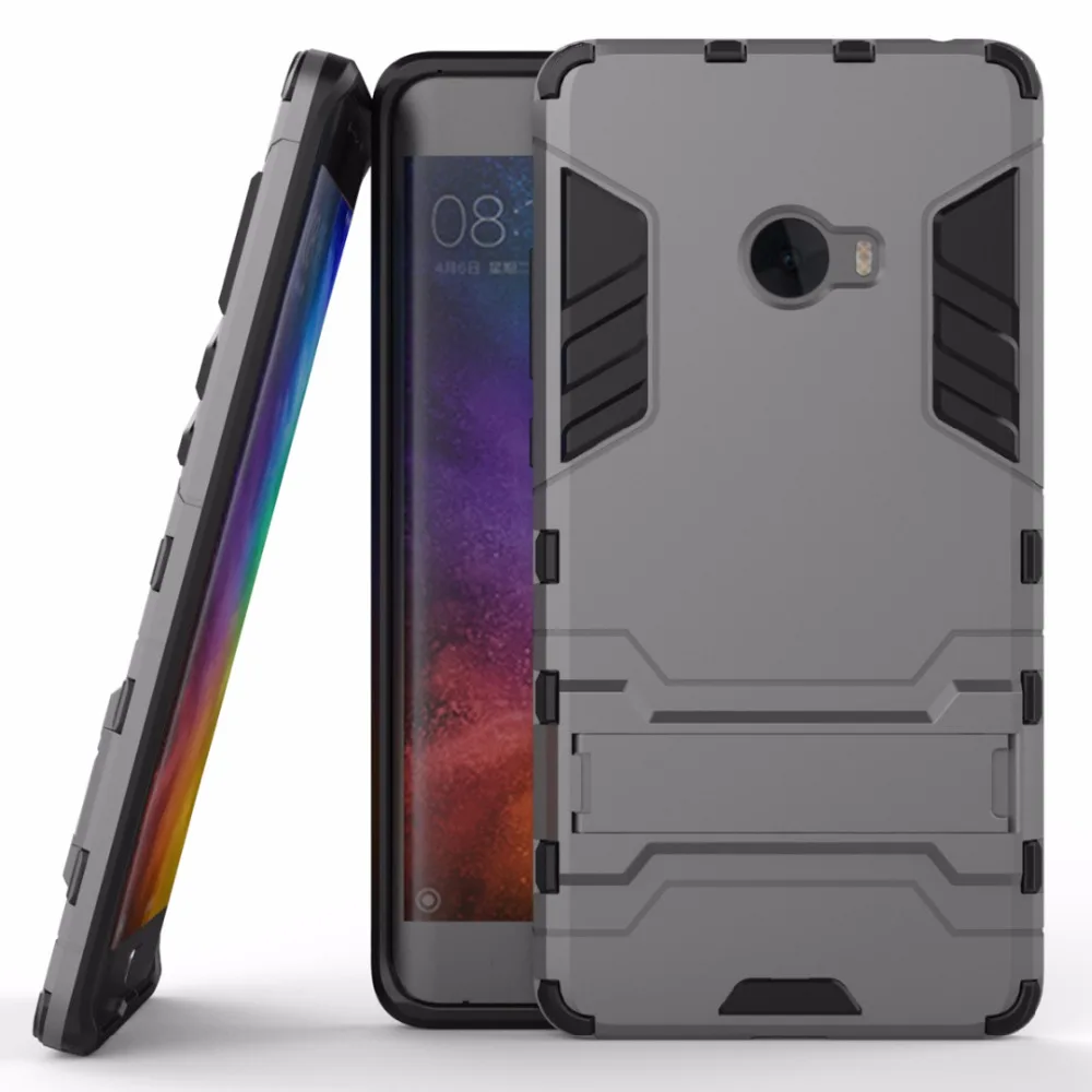 for Xiaomi Mi Note 2 Shockproof Stand Hard case 3 Pro prime 64GB 128GB Combo Armor shell iron Man Back cover | Мобильные телефоны и