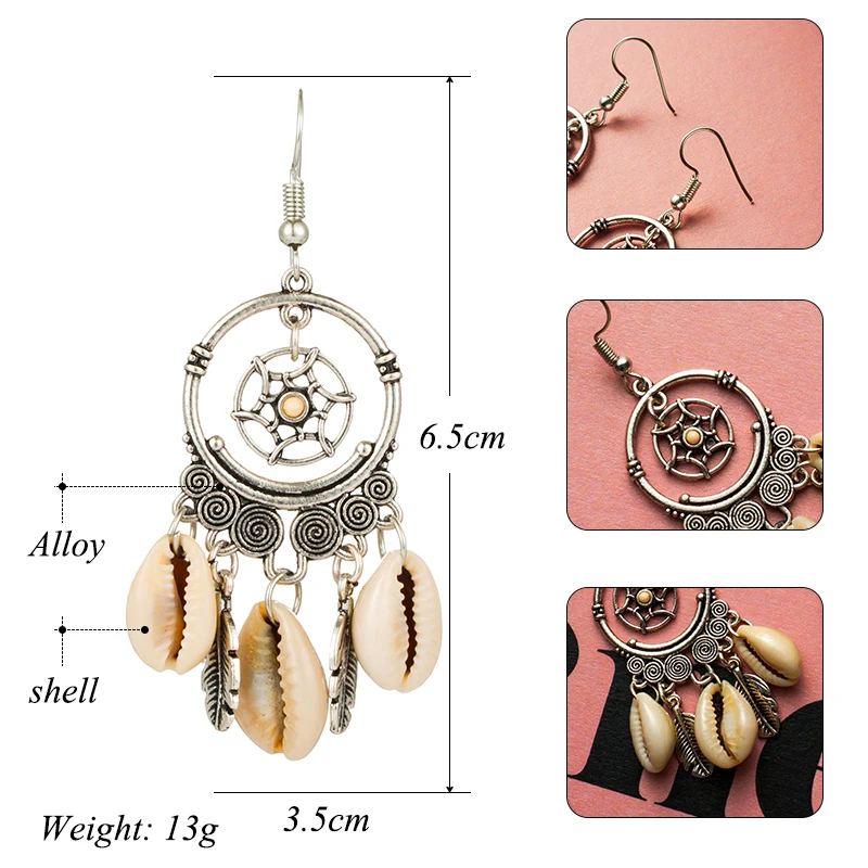 Новинка 2019 года богемный Ловец снов кисточкой длинные висячие серьги для женщин