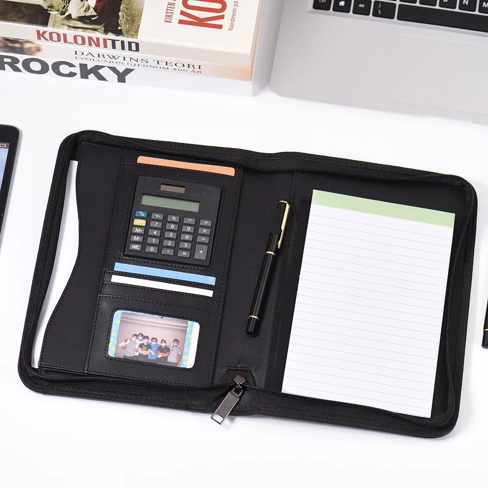 Из искусственной кожи A5 Портативный Бизнес портфель Padfolio папки для документов