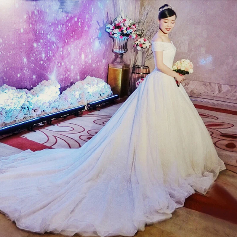 Роскошное бальное платье принцессы Vestido de noiva свадебные платья 2019 недорогие
