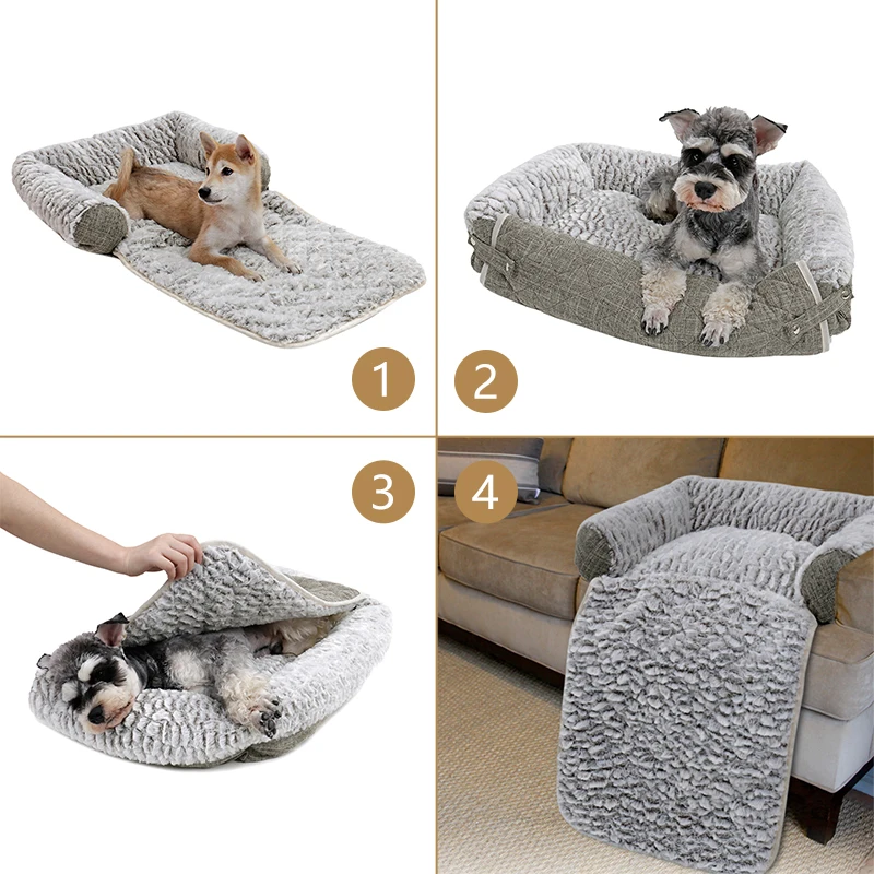 Диван для собак мягкий теплый кровать любимчик домашних животных и кошки подушка