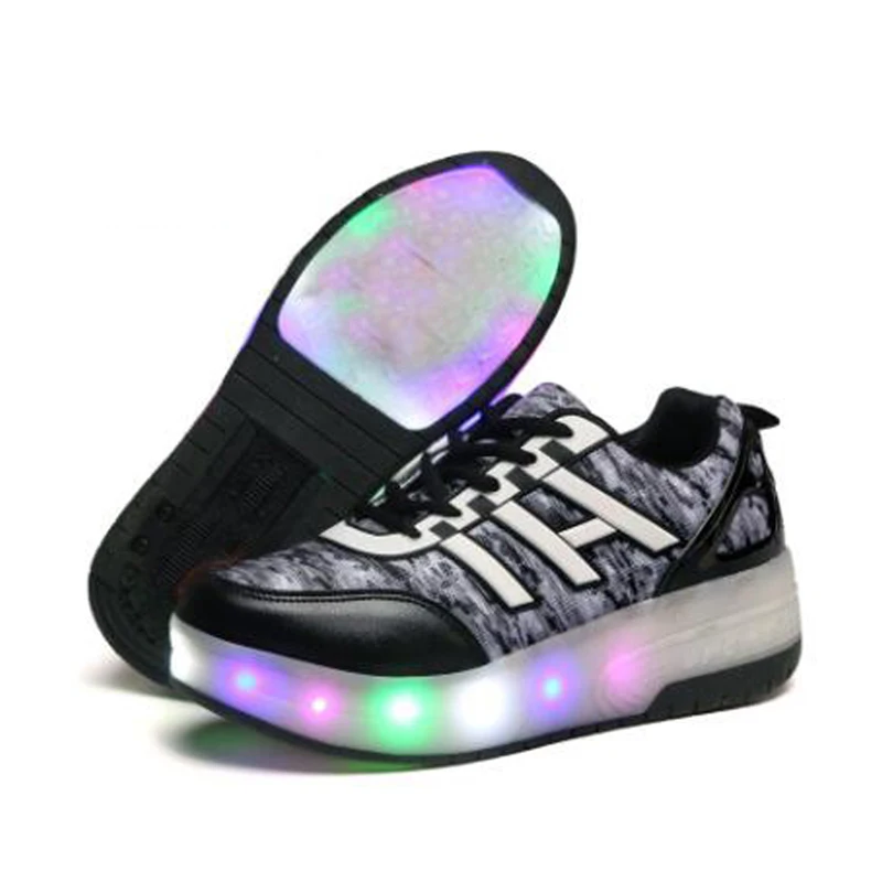 Heelys светодиодный светильник кроссовки с колесом для мальчиков и девочек