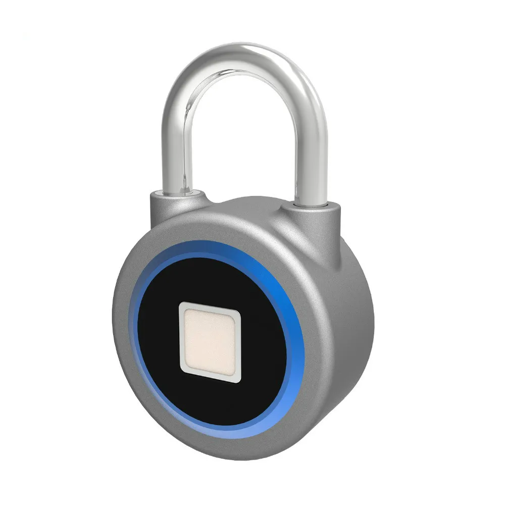 Keyless portable Bluetooth smart Fingerprint Lock waterproof padlock Anti-Theft iOS Android APP control door cabinet | Безопасность и
