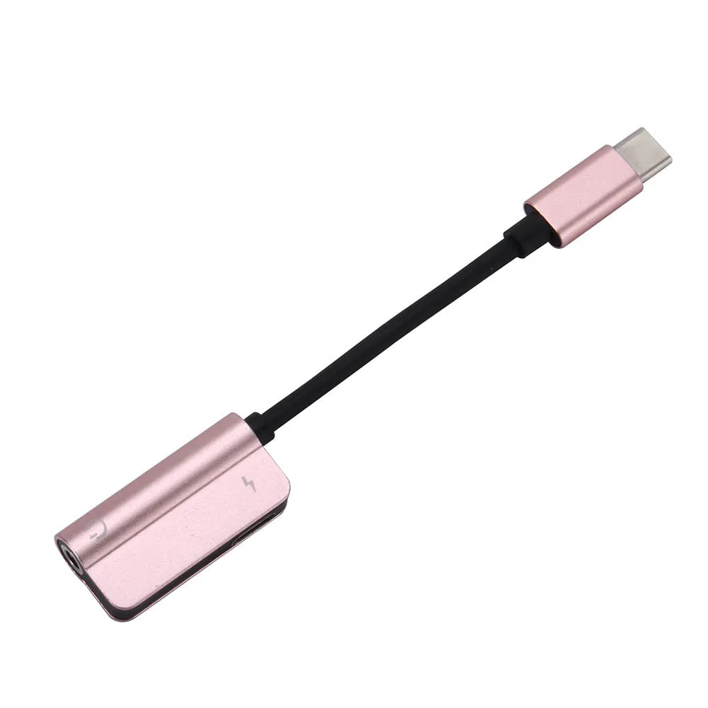 USB C аудио кабель 2 в 1 Type до 3 5 мм разъем для наушников адаптер приемник сплиттер