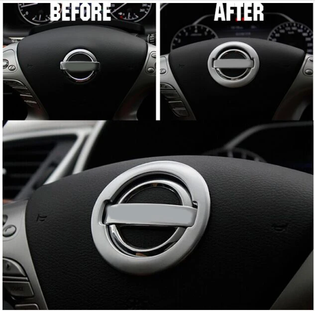 Аксессуары для NISSAN QASHQAI J11 2014 2015 2016 хромированная вставка на руль средняя крышка